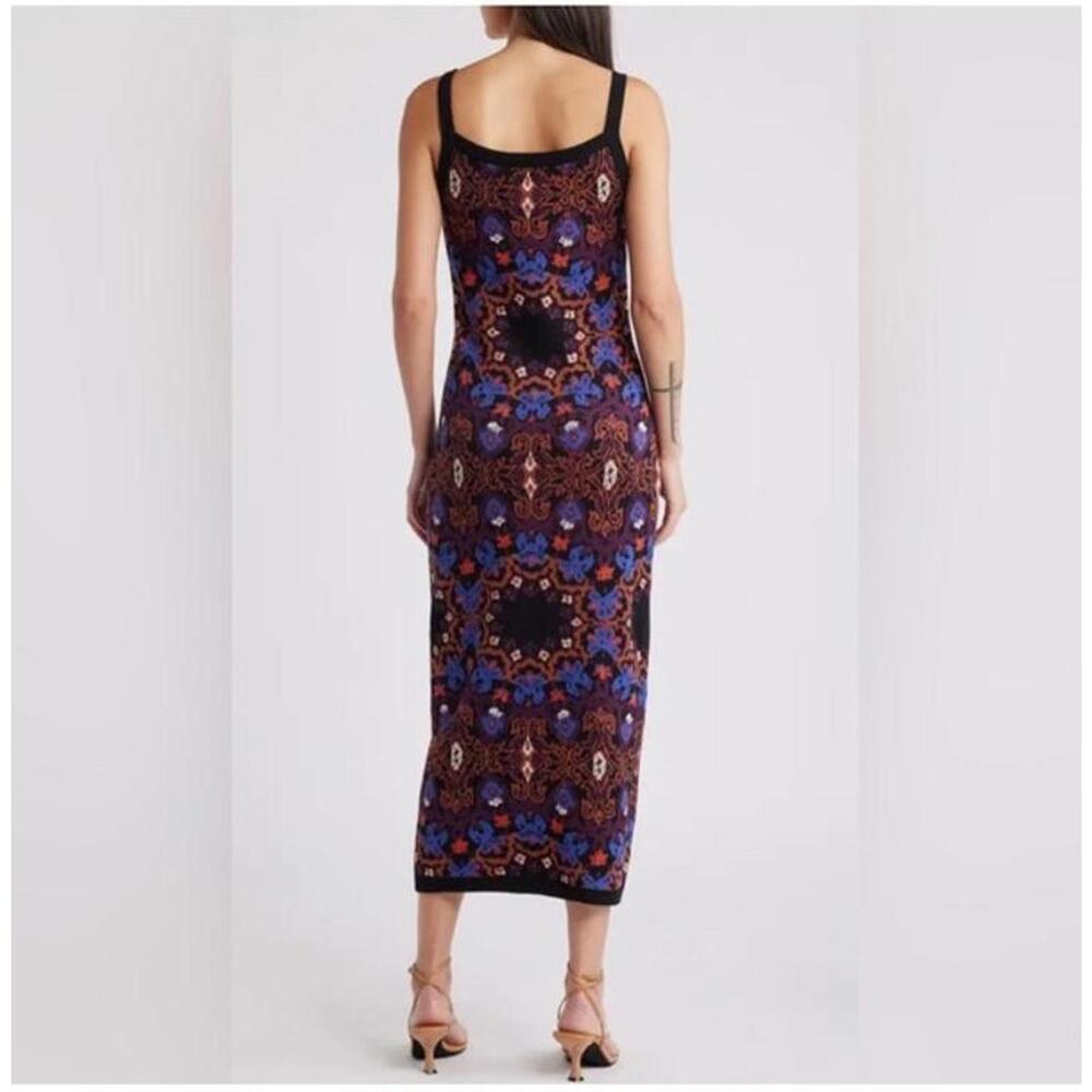 Cleobella Venezia Print Knit Maxi Dress XS Boho Festival Organic Cotton Payton - Picture 2 of 13